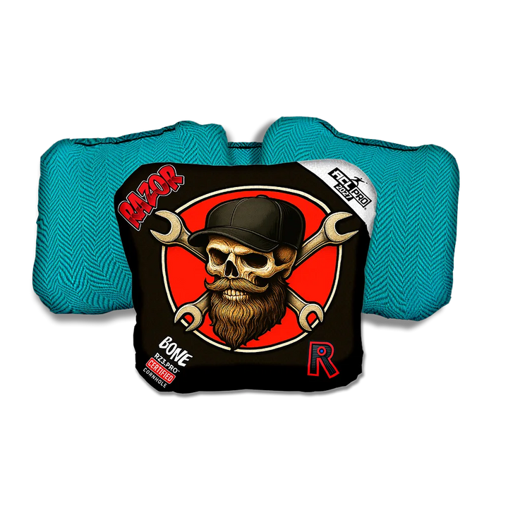Bone PRO Hardline Teal Back Cornhole Bags