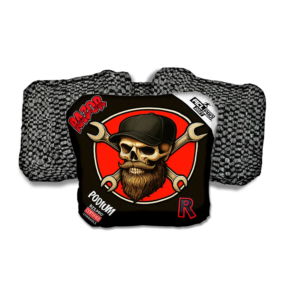 Podium PRO Hardline Black Back Cornhole Bags