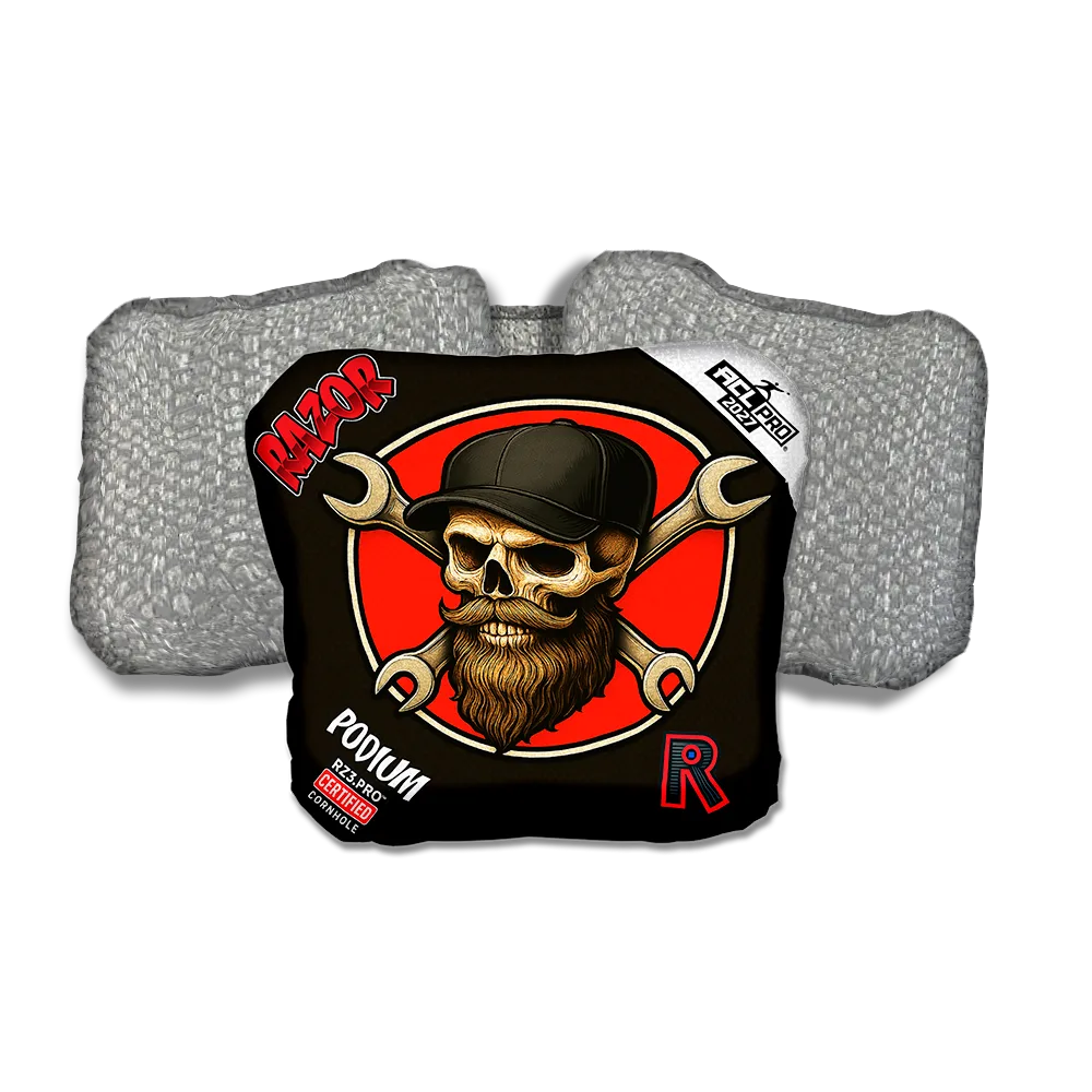 Podium PRO Hardline Silver Back Cornhole Bags