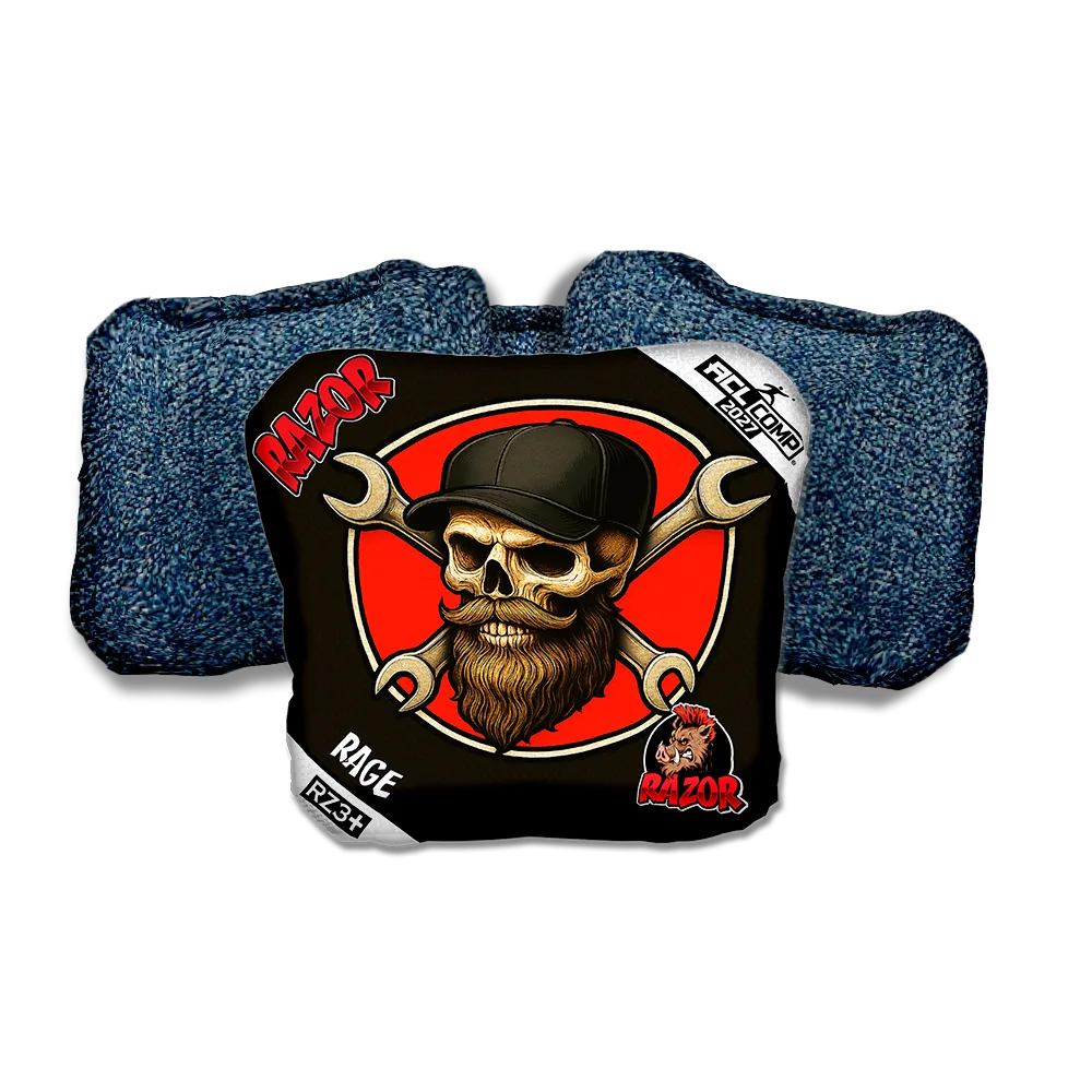 Rage COMP Hardline Blue Back Cornhole Bags