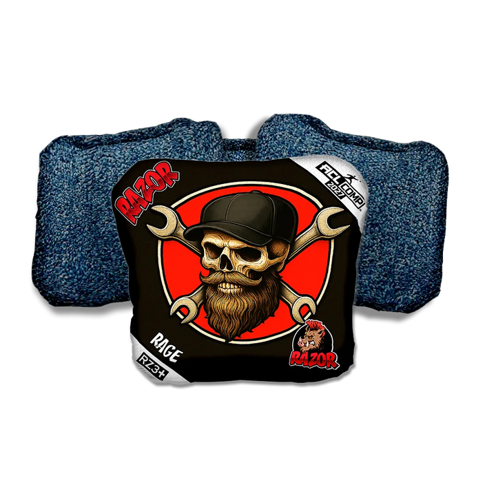 Rage COMP Hardline Blue Back Cornhole Bags