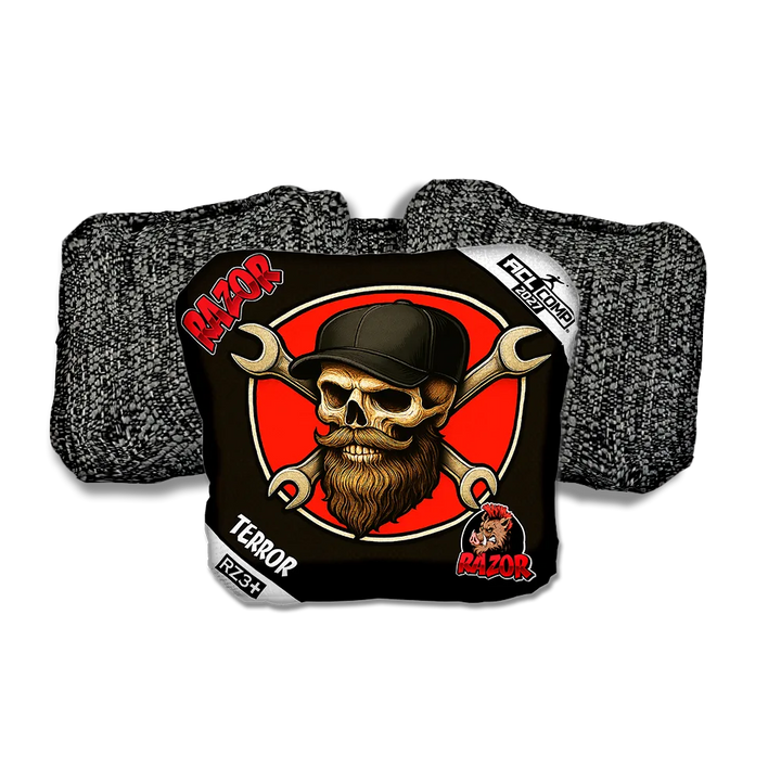 Terror COMP Hardline Black Back Cornhole Bags