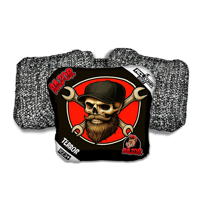 Terror COMP Hardline Salt Pepper Back Cornhole Bags