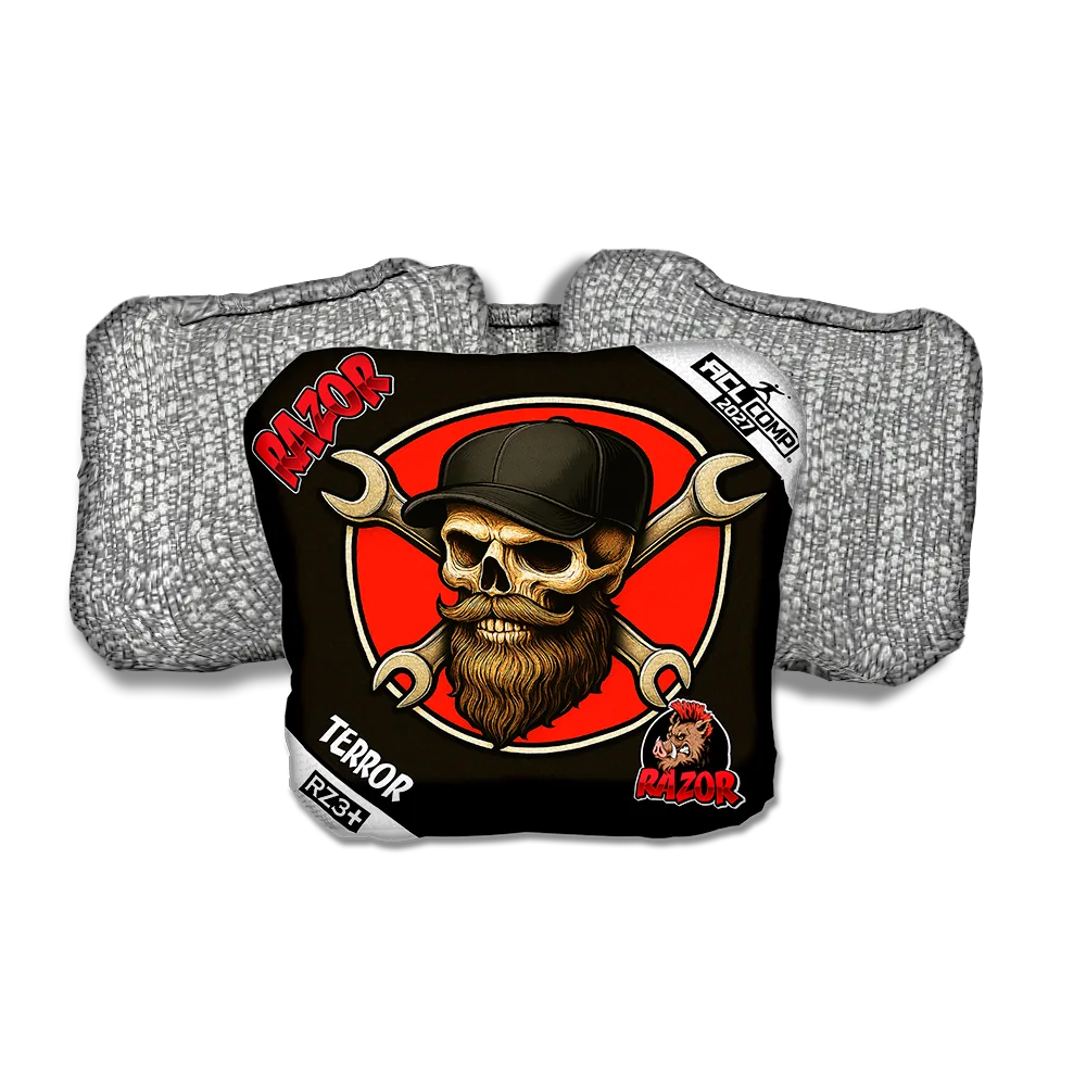 Terror COMP Hardline Silver Back Cornhole Bags