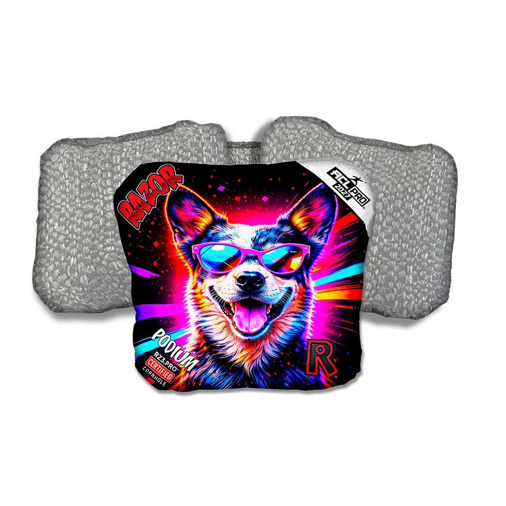 Podium PRO Healer Party Animals Silver Back Cornhole Bags