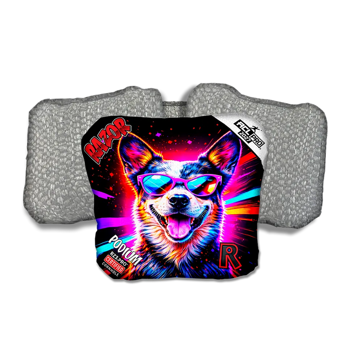 Podium PRO Healer Party Animals Silver Back Cornhole Bags