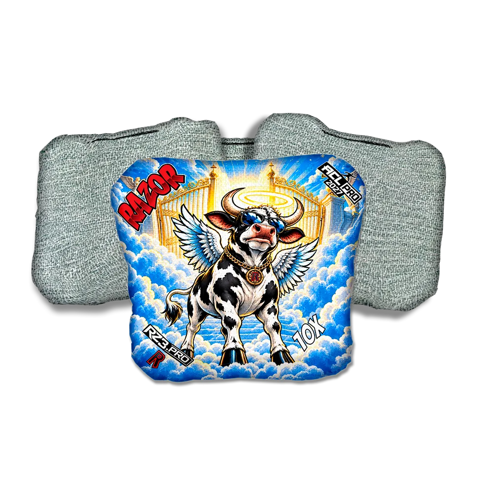 10 X PRO Holy Cow Light Back Cornhole Bags