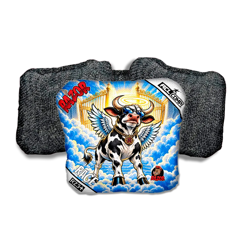 Rage COMP Holy Cow Black Back Cornhole Bags
