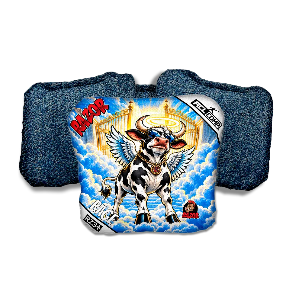 Rage COMP Holy Cow Blue Back Cornhole Bags