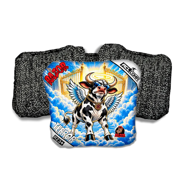 Terror COMP Holy Cow Black Back Cornhole Bags