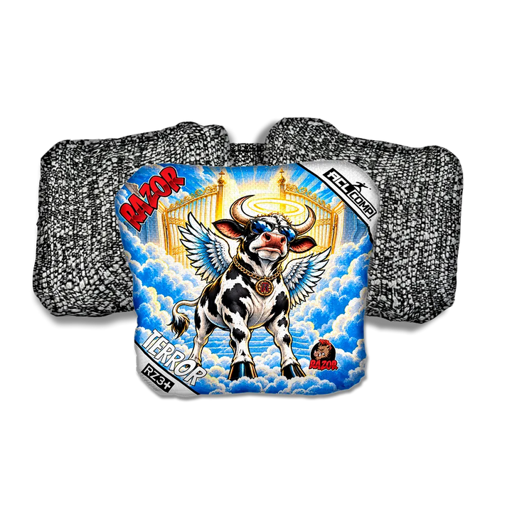 Terror COMP Holy Cow Salt Pepper Back Cornhole Bags