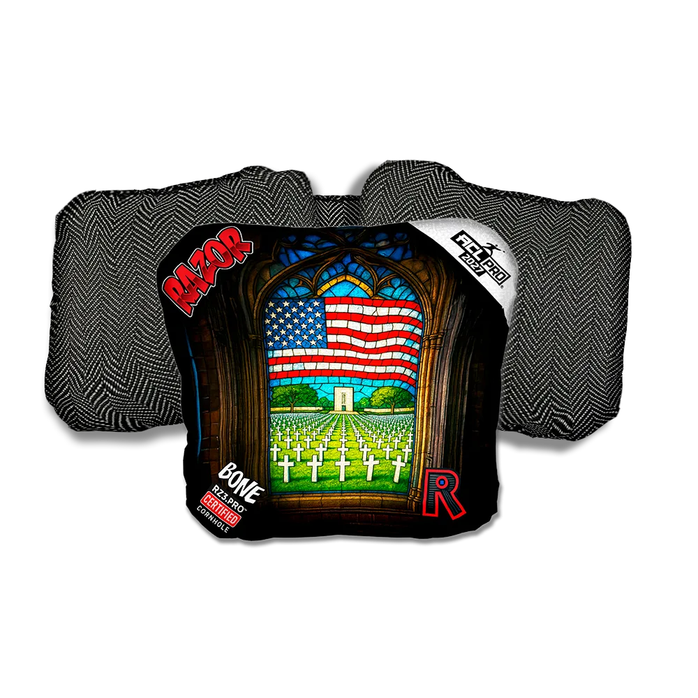 Bone PRO Honor Bound Black Back Cornhole Bags