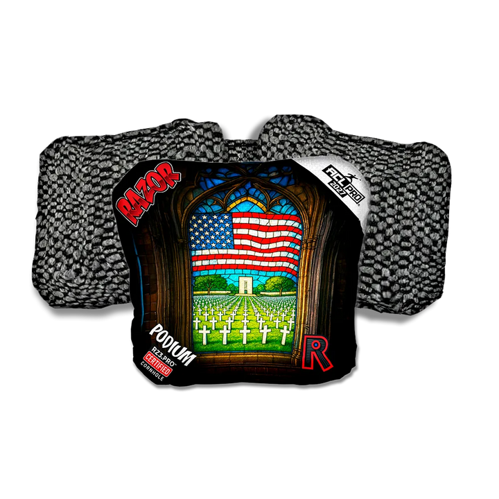 Podium PRO Honor Bound Black Back Cornhole Bags