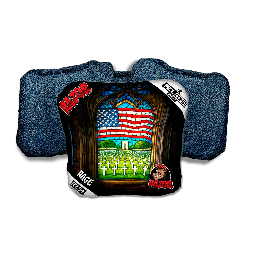 Rage COMP Honor Bound Blue Back Cornhole Bags