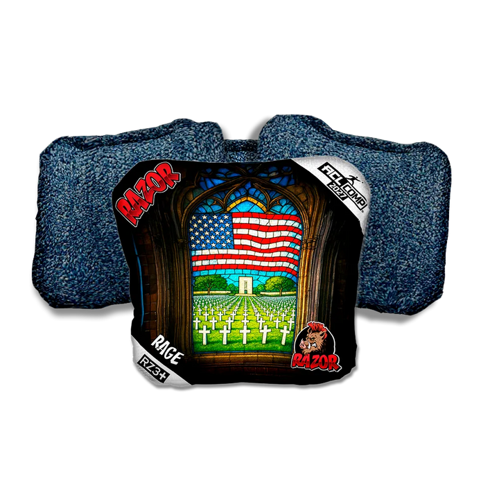 Rage COMP Honor Bound Blue Back Cornhole Bags