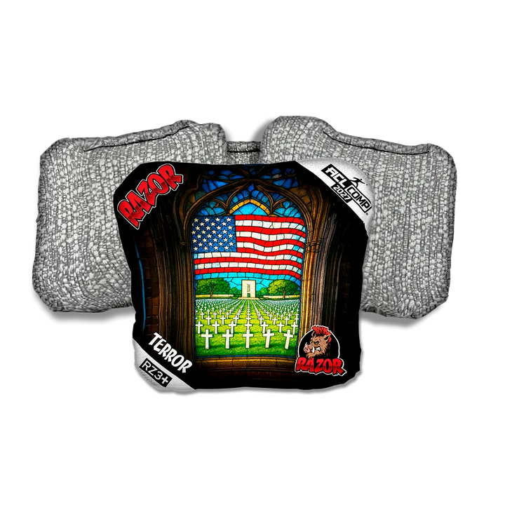 Terror COMP Honor Bound Silver Back Cornhole Bags