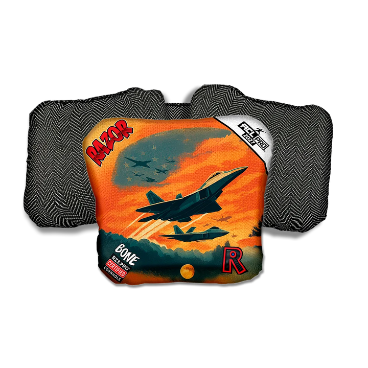 Bone PRO Intercept Black Back Cornhole Bags