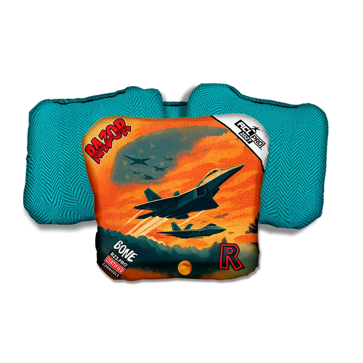 Bone PRO Intercept Teal Back Cornhole Bags