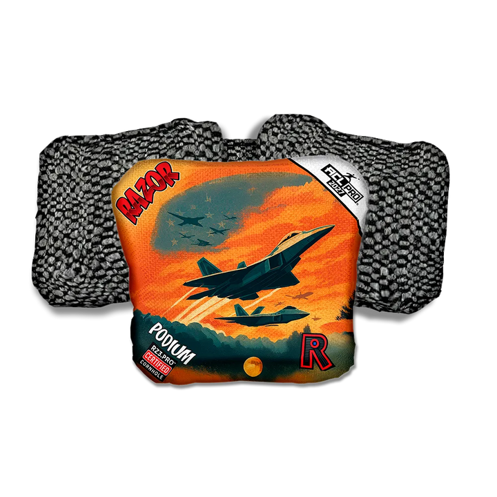 Podium PRO Intercept Black Back Cornhole Bags