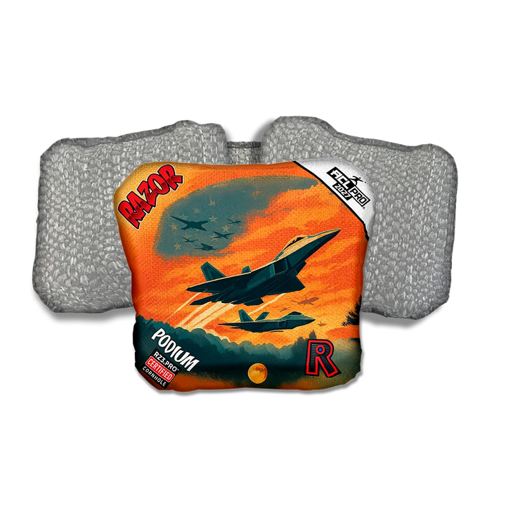 Podium PRO Intercept Silver Back Cornhole Bags