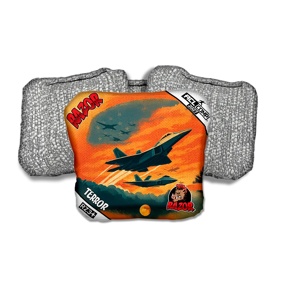 Terror COMP Intercept Silver Back Cornhole Bags