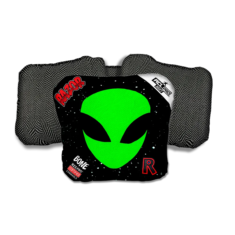 Bone PRO Invader Black Back Cornhole Bags