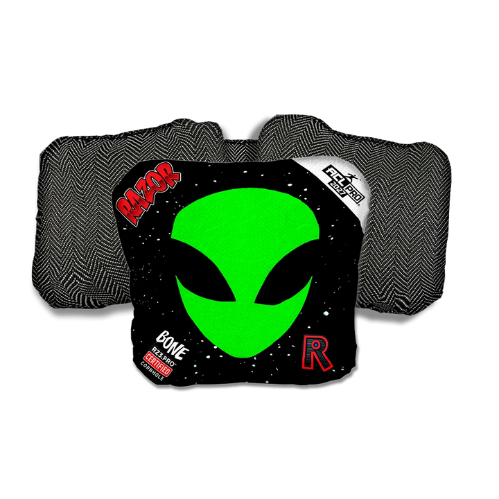 Bone PRO Invader Black Back Cornhole Bags