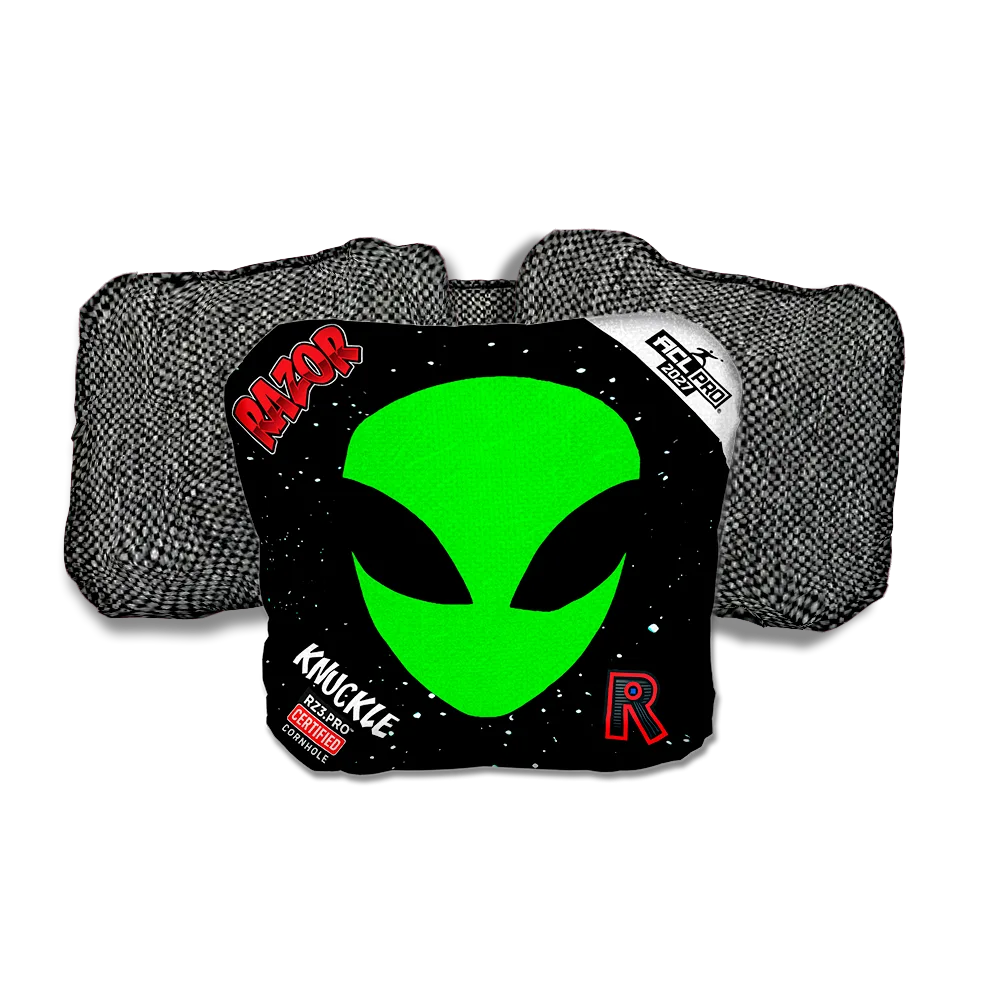 Knuckle PRO Invader Gray Back Cornhole Bags