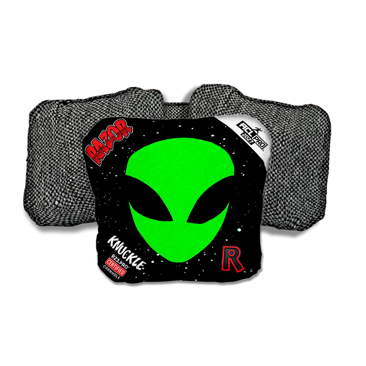 Knuckle PRO Invader Gray Back Cornhole Bags