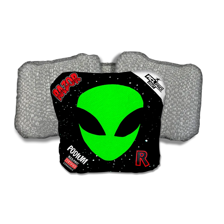 Podium PRO Invader Silver Back Cornhole Bags