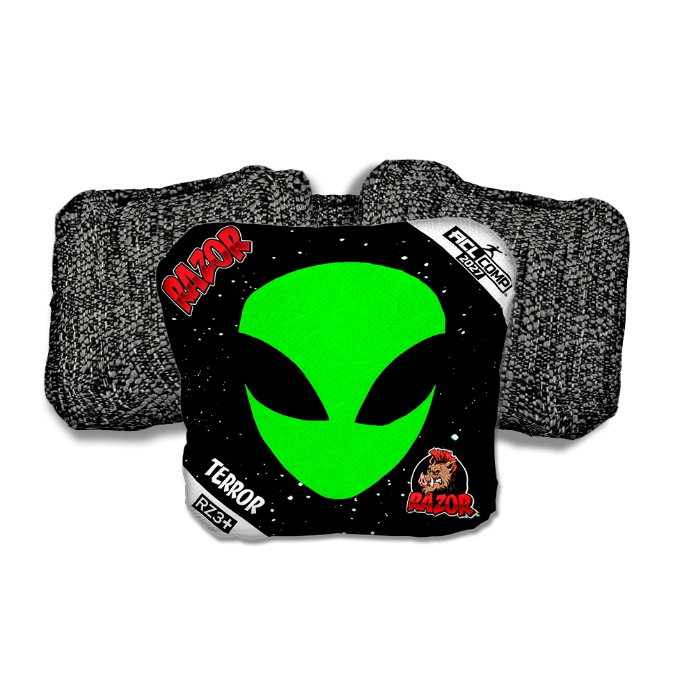 Terror COMP Invader Black Back Cornhole Bags