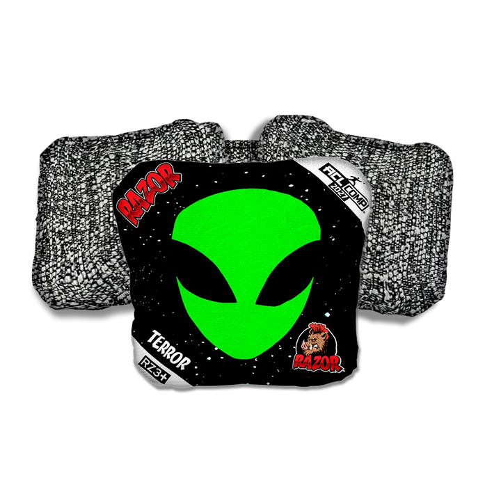 Terror COMP Invader Salt Pepper Back Cornhole Bags