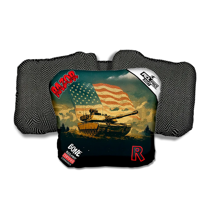 Bone PRO Ironclad Black Back Cornhole Bags