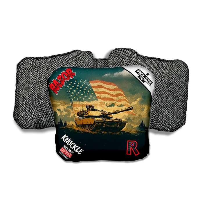 Knuckle PRO Ironclad Gray Back Cornhole Bags