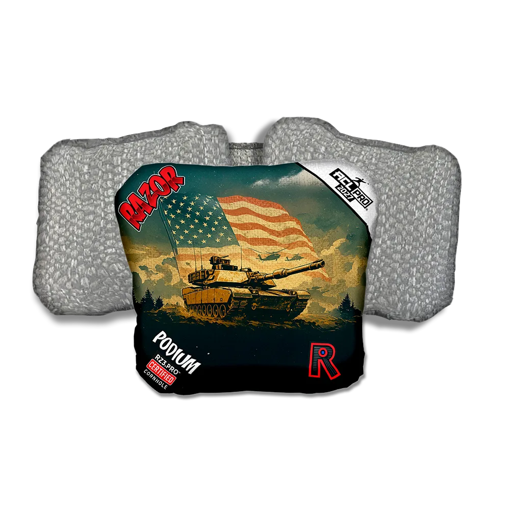 Podium PRO Ironclad Silver Back Cornhole Bags