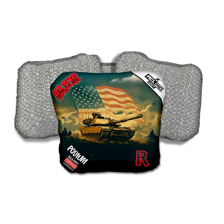 Podium PRO Ironclad Silver Back Cornhole Bags