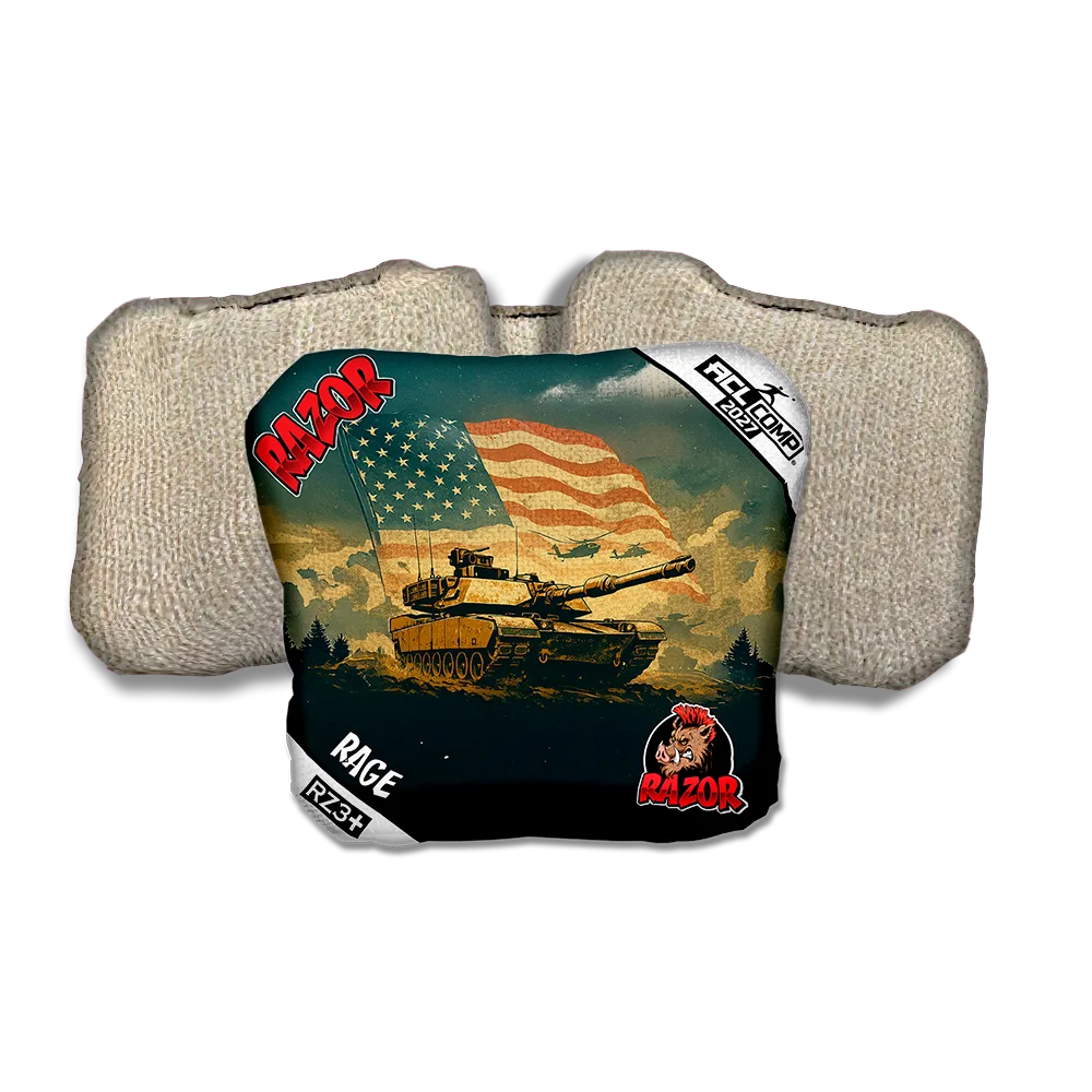 Rage COMP Ironclad Tan Back Cornhole Bags
