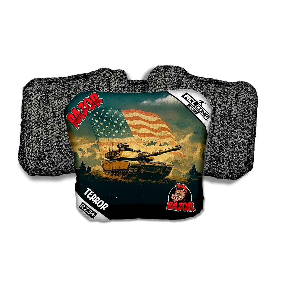Terror COMP Ironclad Black Back Cornhole Bags