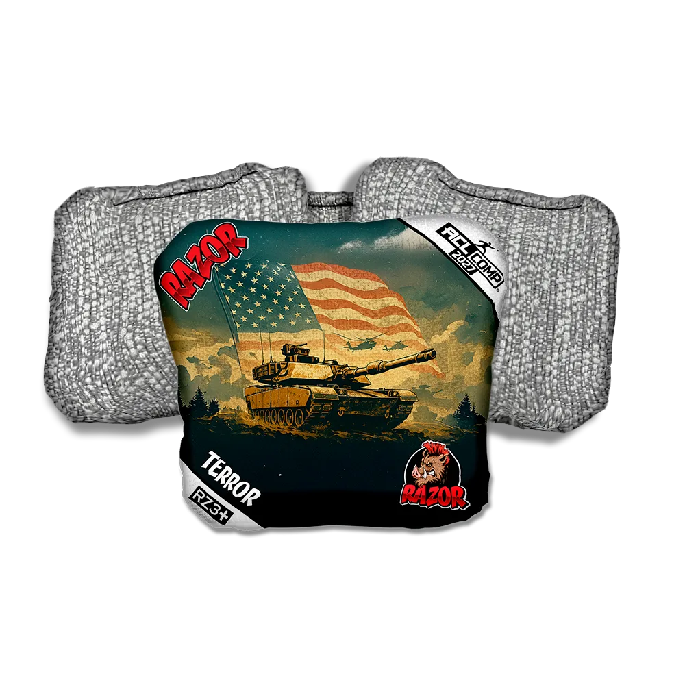 Terror COMP Ironclad Silver Back Cornhole Bags