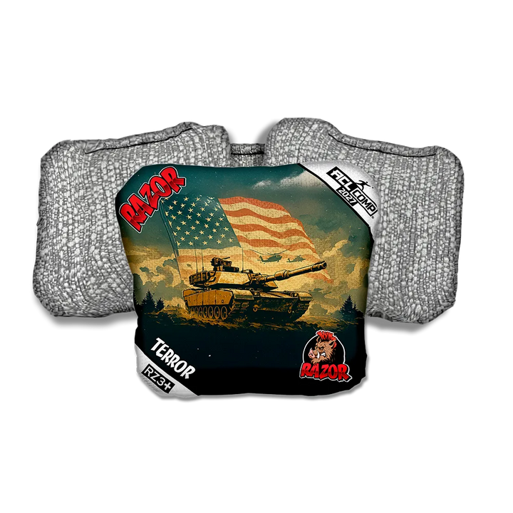 Terror COMP Ironclad Silver Back Cornhole Bags
