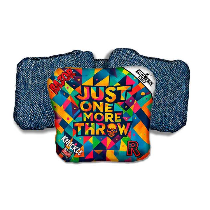 Knuckle PRO Just One More Blue Back Cornhole Bags