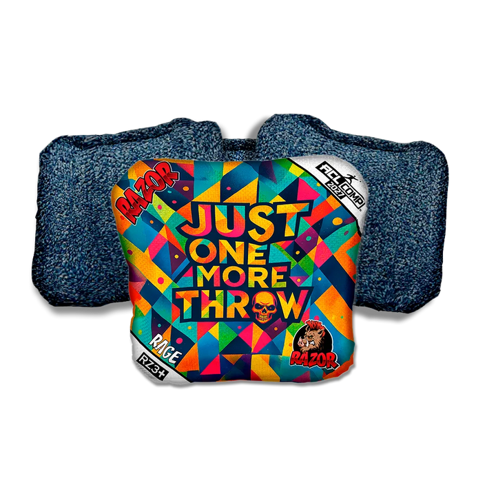 Rage COMP Just One More Blue Back Cornhole Bags