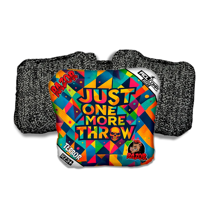 Terror COMP Just One More Black Back Cornhole Bags