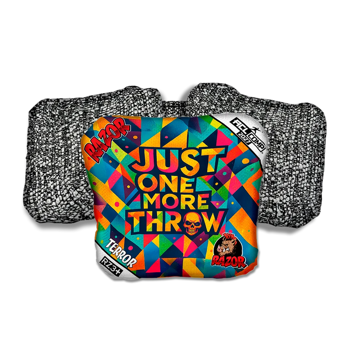 Terror COMP Just One More Salt Pepper Back Cornhole Bags