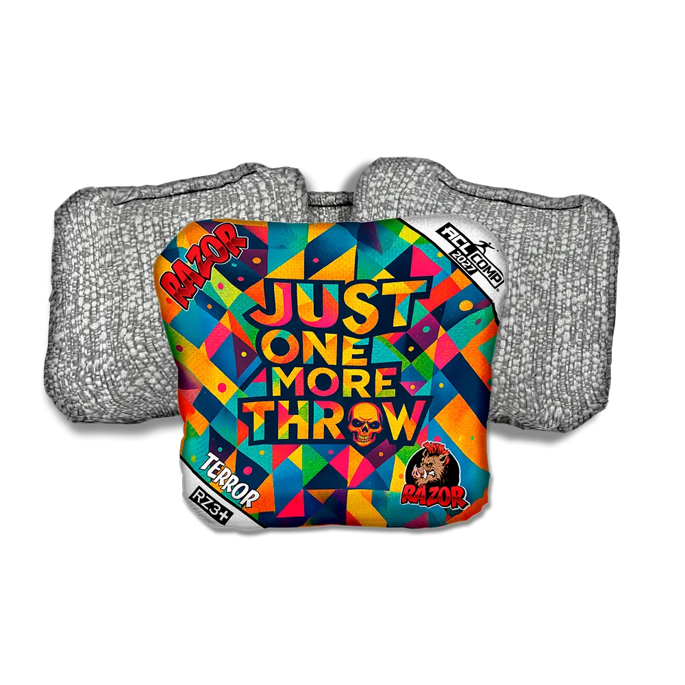 Terror COMP Just One More Silver Back Cornhole Bags