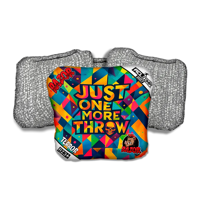 Terror COMP Just One More Silver Back Cornhole Bags