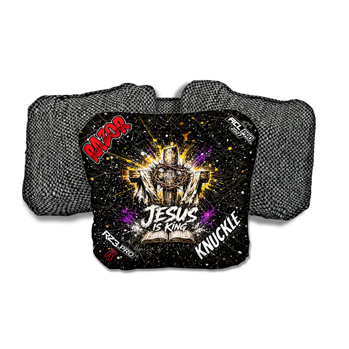 Knuckle PRO KING Gray Back Cornhole Bags
