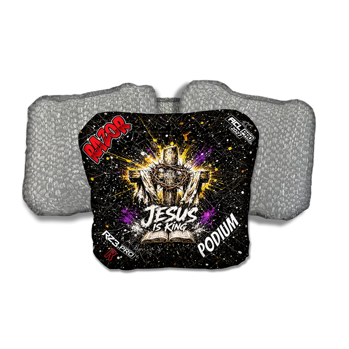 Podium PRO KING Silver Back Cornhole Bags