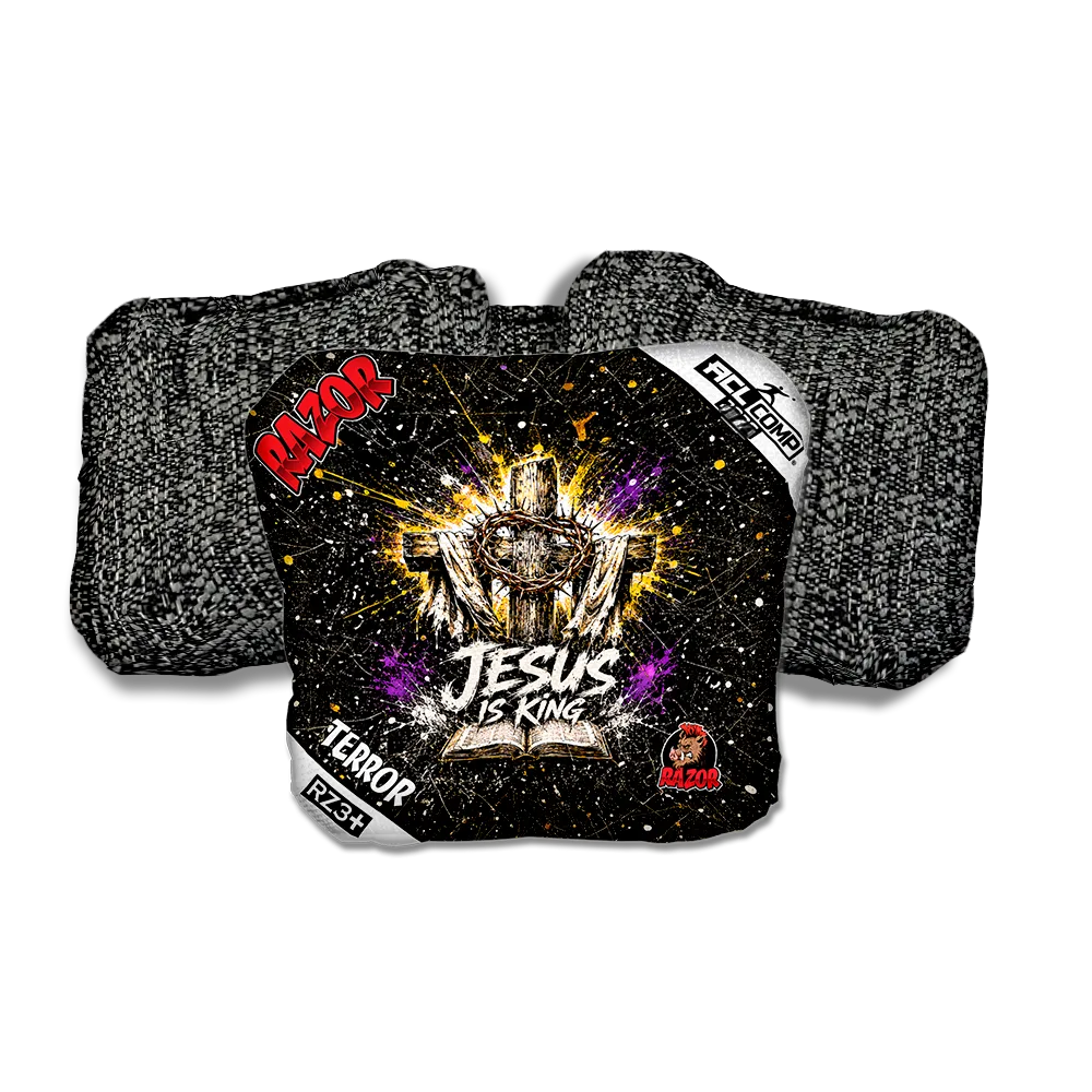 Terror COMP KING Black Back Cornhole Bags
