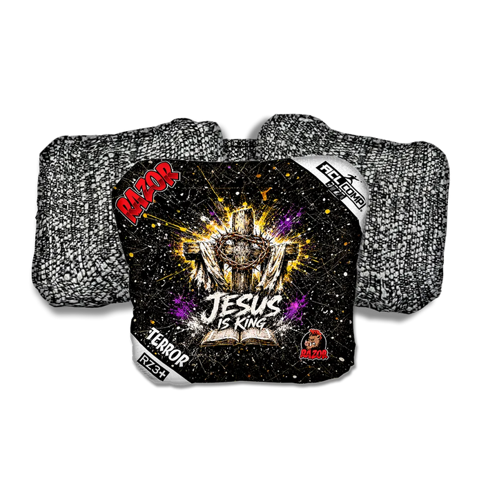 Terror COMP KING Salt Pepper Back Cornhole Bags